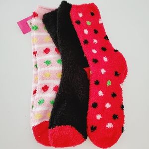 Betsey Johnson 3 pairs of socks size 5-10